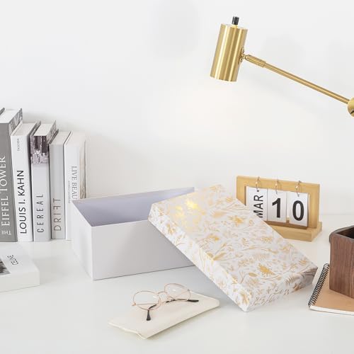 Soul & Lane - Photo Memory Storage Box, 11.7x7.7x4.5 In, Golden Bloom - Image 7