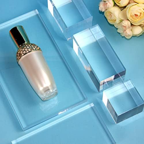 Polished Acrylic Cube Cylinder Round Photo Props, Transparent Cube - Image 2