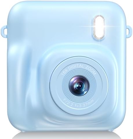 Kids Camera Instant Print, 1080P Dual-Lens Digital Camera for Kids, Blue by ConveyWarmthtoTheOneYouLove