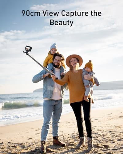 TELESIN 35" Extension Selfie Stick for GoPro Insta360 DJI for Vlog Travel - Image 7