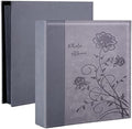 Artmag Photo Album 4x6 1000 Photos, Large Capacity Wedding Family Leather Cover Picture Albums Holds Horizontal and Vertical 4x6 Photos with Black Pages(Grey) by Artmag