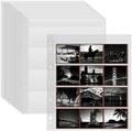50PCS 120 Film Negative Sleeves Acid Free Archival Film Negative Storage for 120 film Can Hold 16 Pieces of 6×4.5 CM 12 Pieces of 6×6 CM Per Page Compatible with 3-Ring Binders for Organizing 120 Film by Unknown