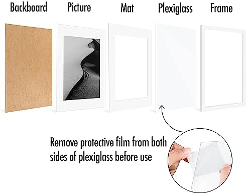 Americanflat 12x16 Picture Frame 2-Pack - Matted to 9x12 - White - Image 6