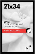 Americanflat 21x34 Poster Frame - Engineered Wood - Black by Americanflat