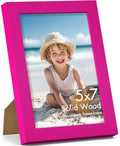 Vittanly 5x7 Picture Frame Made of Solid Wood for Wall or Tabletop, Rose Red by Vittanly