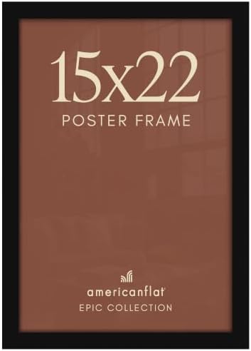 Americanflat 15x22 Poster Frame - Engineered Wood - Black by Americanflat