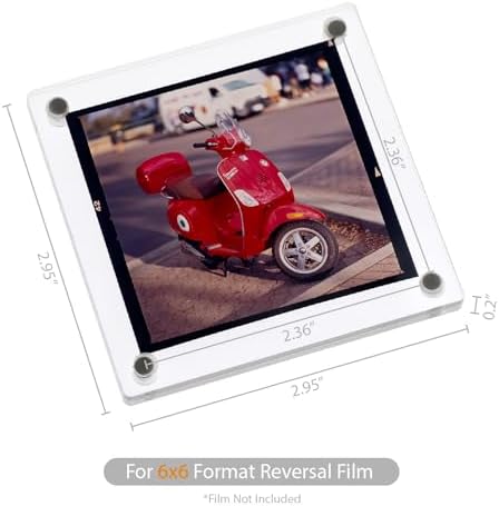 Premium Acrylic Magnetic Reversal Film Holders, 6 Packs Archival Storage High Transparency Display Holder for Reversal Film 6X6 - Image 3