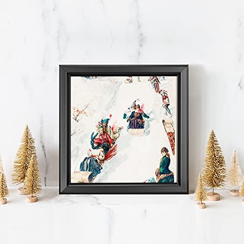 LaVie Home 4x4 Picture Frames (6 Packs, Black) Simple Designed Photo Frame with High Definition Glass for Wall Mount & Table Top Display, Set of 6 Classic Collection - Image 5