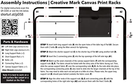 Creative Mark Folding Canvas Art Print Rack, Portable Display, Mini - Image 6