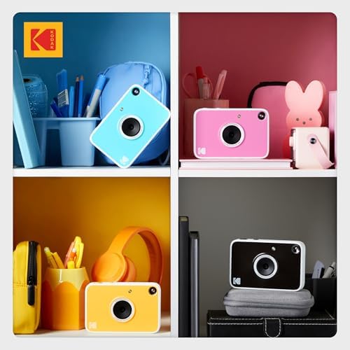 Kodak Printomatic+ Instant Print Digital Camera (Black) 10MP Portable Camera with Interactive RGB LED Status Indicator, Prints Full-Color Photos on Zink 2x3” Sticky-Backed Photo Paper - Easy & Fun - Image 6