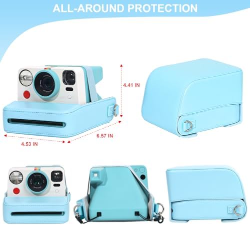 Camera Case for Polaroid Now/Now+ Gen2/3 Instant Film Camera, Blue - Image 4