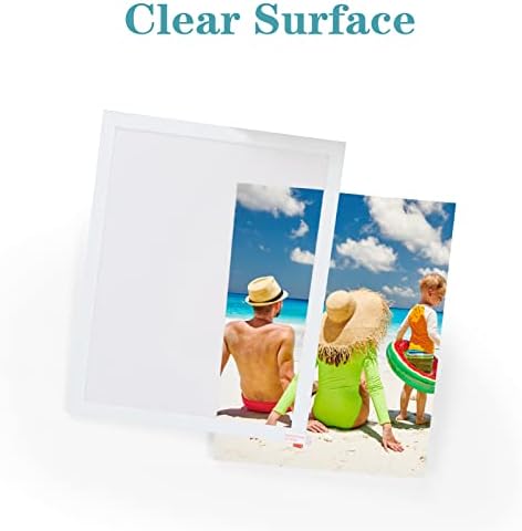CRUGLA 12 Packs 8.5x11 Magnetic Picture Frames for Refrigerator Locker, 8.5 by 11 Photo Certificate Document Frame Bulk, Peel and Stick Kids Artwork Holders for Fridge Dishwasher Whiteboard - Image 2
