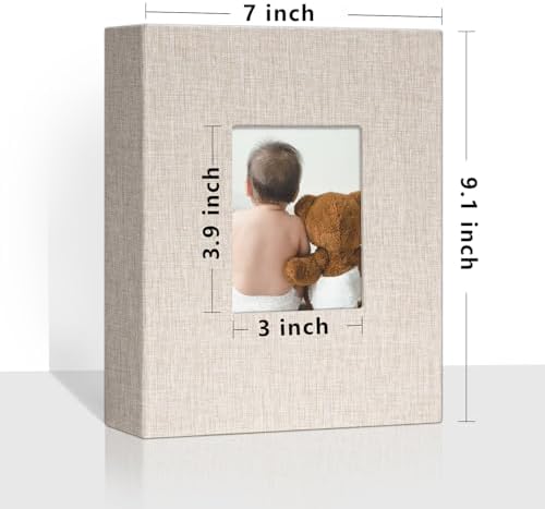 Vienrose 4x6 Small Photo Album, 2 Pack, 200 Photos, Beige - Image 2