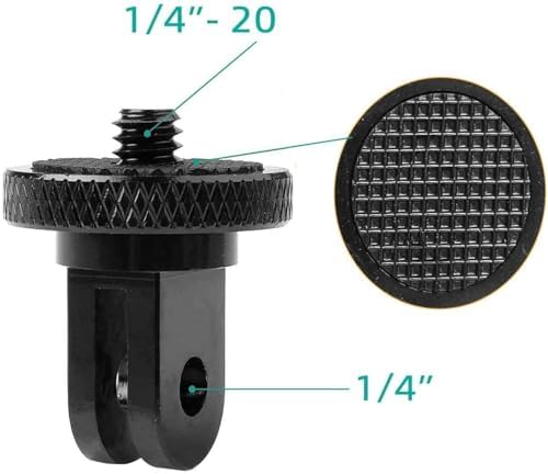 Aluminum Camera Tripod Adapter 1/4"-20 Conversion Adapter Mounts Compatible with Gopro Action Cameras Insta360 and Other Standard 1/4 Accessories, Quarter Inch Mount Adapter (Type AA) - Image 6