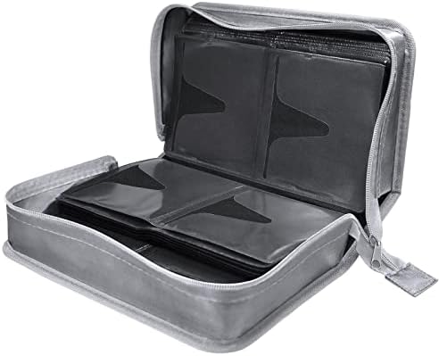 Siveit CD Case DVD Storage Holder, CD/DVD Case Wallet 128 Capacity DVD Cases Organizer CD Binder, Portable CD Wallet for Home Travel (Black binder, Silver) - Image 6