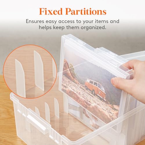 Lifewit 18 Pcs 5"x7" Photo Storage Box, Acid-Free, Clear - Image 4