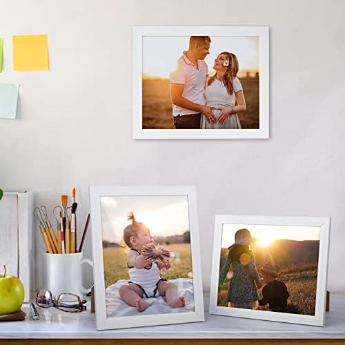 Giftgarden White 8x10 Picture Frame Pack of 12, Multi White Woodgrain 8 by 10 Photo Frames Bulk for Wall or Tabletop Display - Image 4