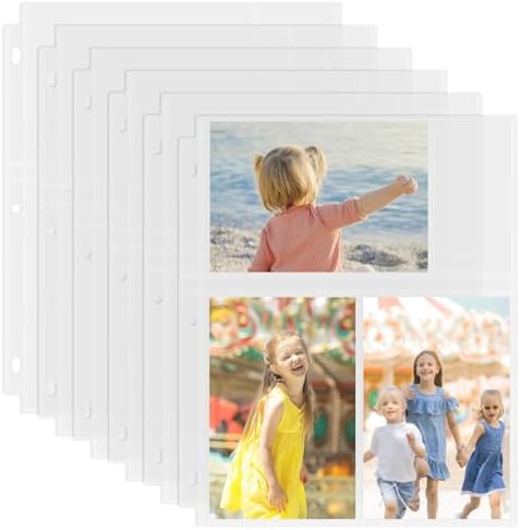 25 Pack 4 x 6 Photo Sleeves for 3 Ring Binder(300 Pictures) by Unknown