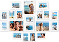 upsimples Picture Frames set of 19, Including 8x10, 5x7, 4x6 White Frame by upsimples
