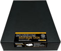 Lineco Museum Archival Storage Box, Drop Front, 11.75x18.25x3 in, Black by Lineco