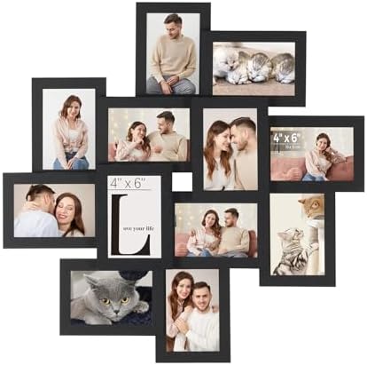 SONGMICS 12-Pack 4 x 6 Collage Picture Frames with Glass Front by Unknown