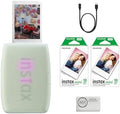 Fujifilm INSTAX Mini Link 3 Smartphone Printer | Sage Green Bundled INSTAX Mini Instant Film | 20 Exposures + Microfiber Cleaning Cloth (3 Items) by FUJIFILM