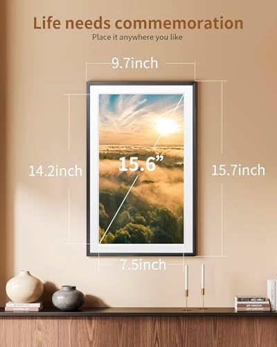 FRAMEO 15.6 Inch 32GB WiFi Digital Photo Frame 1920 * 1080 IPS FHD Touch Screen Smart Digital Picture Frame, Wall Mountable, Auto-Rotate, Share Moments Instantly via Frameo App from Anywhere - Image 5