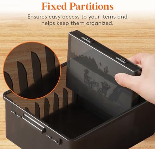 Lifewit 9 Pcs 5"x7" Photo Storage Box, Acid-Free, Black - Image 5