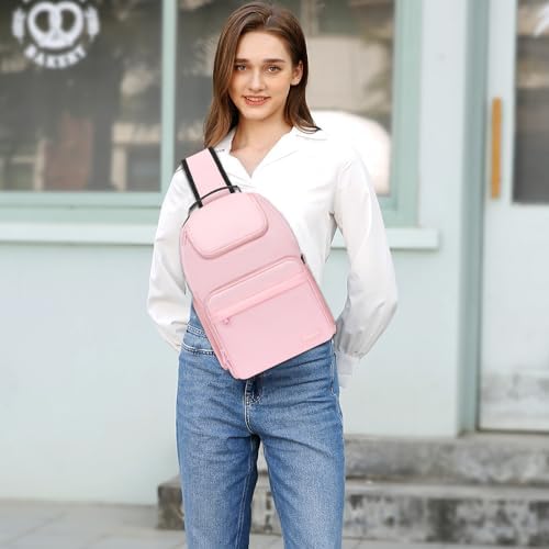 MOSISO Camera Sling Bag, Camera Case Crossbody Photography Bag, Pink - Image 6