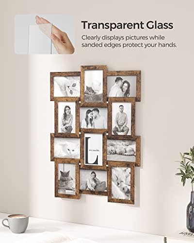 SONGMICS Collage Picture Frames, 4 x 6 for Wall Decor, Set of 12 - Image 5