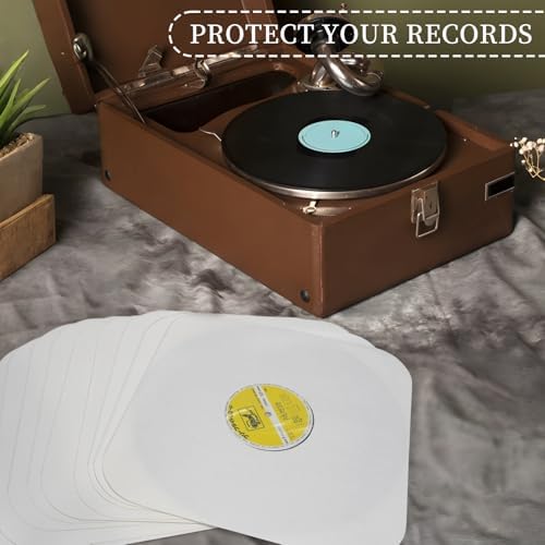 12″ Vinyl Record Inner Sleeves with PO Film, 10pcs Kraft Paper for 33 RPM - Image 6