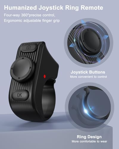 duskeep Bluetooth Scrolling Ring for TikTok, Camera Shutter, Charging Case - Image 4