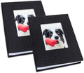 Vienrose 4x6 Mini Photo Album, 2 Pack, 52 Photos, Black by Vienrose
