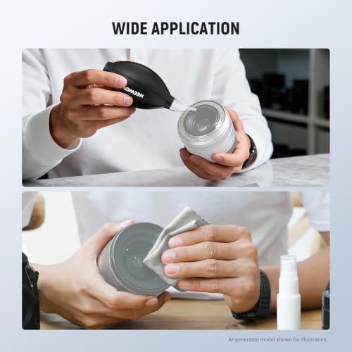 NEEWER 2 in 1 Camera Lens Cleaning Kit for Electronics, Smartphones, Tablets, 1x Camera Air Blower + 1x Soft Cleaning Cloth, HM-50 - Image 6