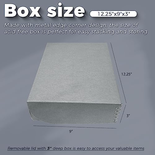 Lineco, 9x12 Clamshell Archival Folio Storage Box, 3" Deep - Image 3