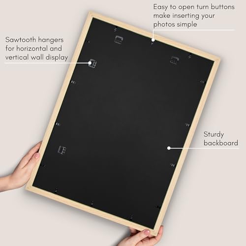 Americanflat 20x28 Poster Frame - Matted to 16x24 - Natural Oak - Image 5