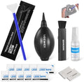 NEEWER 16 in 1 Camera Lens Cleaning Kit, Brush + Air Blower + Cleaning Swab for 24mm Full Frame Sensor + 1x Cleaner Spray + 2X Cloth + 10x Wet Lenses Wipe, HM-44 by Neewer
