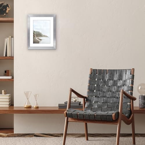 Americanflat 11x14 Picture Frame - Matted to 8x11 - Silver - Image 4