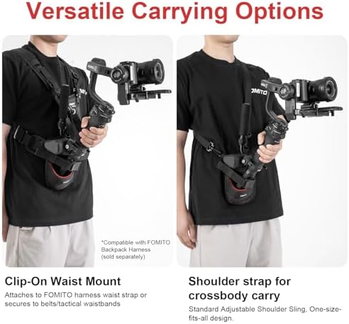 FOMITO Hands-Free Stabilizer Support Bag - Outdoor Vlogging Accessory for Fishing Rod & Wedding Filming | Waterproof Adjustable Strap BT-02 - Image 2