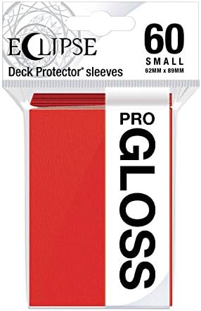 Ultra Pro - Eclipse Gloss Small Sleeves 60 Pack - Apple Red, E-15628 by UltraPro