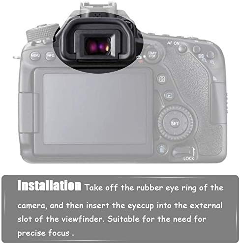 EB Eyecup for Canon EOS 90D 80D 70D 60D 50D 40D 20D 5DII 6DII Camera 2-Pack - Image 5