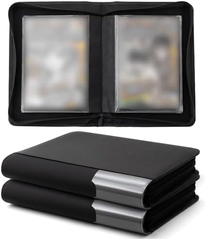 Zhehao 2 Pack Comic Book Binder, 40 Sleeves, Holds up to 80 Comics, Black by Zhehao