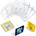 6 Pack 2x2 Square Clear Acrylic Fridge Magnets - DIY Magnetic Photo Frames with Adhesive Backing. Easy Craft Kit with Blank Cards & Storage Box for Personalized Home Decor, Gifts & Art. by Unknown
