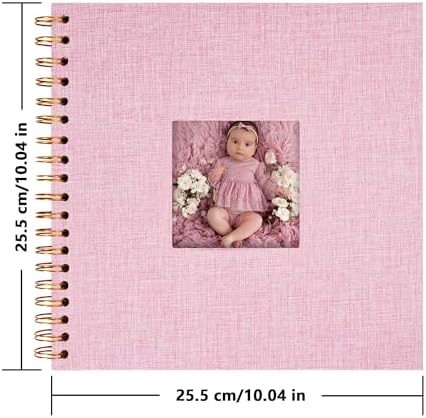 Scrapbook Photo Album, Linen Covered, 10x10 Inches, 20 Sheets/40 Pages - Image 3