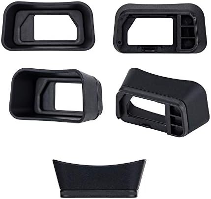 JJC KIWIFOTOS Ergonomic Long Camera Eyecup for Olympus E-M1 / E-M1 Mark II, EM1 Eye Cup, EM1 Mark II Eye Piece, Replaces Olympus EP-13 EP-12, Soft Silicone, 47x25x19mm - Image 2