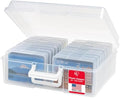 IRIS USA Photo Storage Box |Made in USA| 16 Cases - Clear by IRISUSA