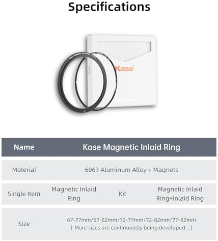 Kase 49mm Magnetic Adapter Ring Kit – Quick-Release Magnetic to Threaded Filter Conversion, Ultra-Thin 3.4mm, Compatible with UV CPL ND Filters - Image 6