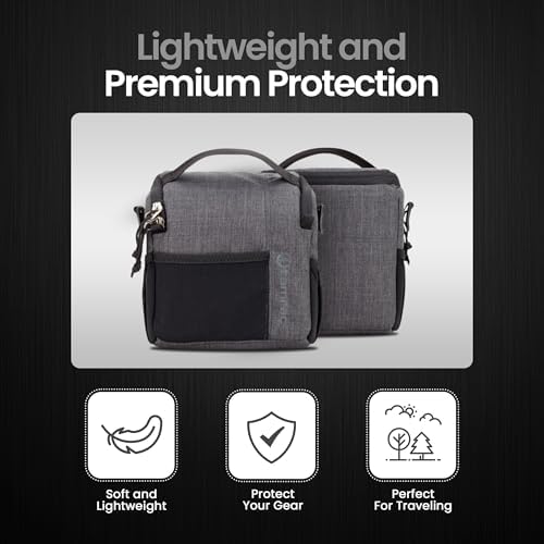 Tamrac Tradewind 2.6 Camera Bag for Photographers, Camera Case for Photography Accessories, Compact Camera Shoulder Bag for DSLR and Mirrorless Cameras, Crossbody Camera Bag for Women Men – Dark Grey - Image 3
