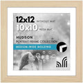 Americanflat 12x12 Picture Frame - Matted to 10x10 - Natural Oak by Americanflat