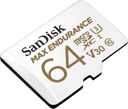 SANDISK 64GB MAX Endurance microSDXC Card with Adapter for Home Security Cameras and Dash cams - C10, U3, V30, 4K UHD, Micro SD Card - SDSQQVR-064G-GN6IA - Image 2